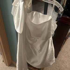 White cocktail dress